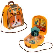 1TOY Профи «Зоомагазин» игровой набор в рюкзачке 14 предметов.