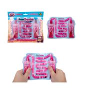 1toy Акватубики Кафешка: Баббл Чай клубничный, антистресс переливайка.