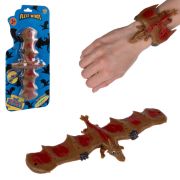 1TOY Flexi Wings 2 в 1 Супертянучка + Слэп-браслет в виде дракона, блистер, коричневый