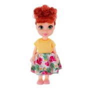 1TOY ALISA SUMMERTIME Кукла в платье, снимается обувь, 16 см, в жёлтой футболке