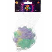 1toy Жмяка Hit Pop It фиолетово-жёлто-зелёный «Шар» 7 см