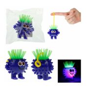 1Toy Йо-Ёжик фиолетовый «Тролль» со светом, 6,5х5х7,5 cм