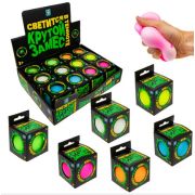 1toy Крутой замес, шар 7 см светится в темноте, 12 шт в д/б