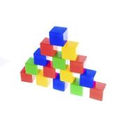 Набор мини-кубиков (кубик 4х4 см)  20 шт 1/10