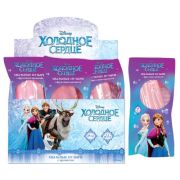 1toy Disney Холодное сердце, мыл. пуз. эскимо розовое на палочке в цвет.обертке, фруктовое, 45мл,,12 в д/б