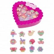 1TOY наб.украш.«Sweet heart Bijou» в шкатулке 12 колец, 13*11,5см, 12 шт. в д/б.27*25*12,5см