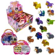 1toy Прокачка для собачки, тянущиеся собачки в костюмчиках серия 2, 10см, 14 видов, пакет с окном, 14 шт в д/б