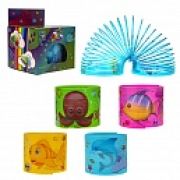 1TOY пружинка Радуга-Дуга морские обитатели, 4 вида в асс., 7,5*7,5см, в кор с окошком