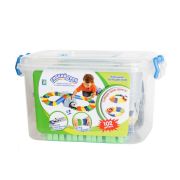 1 toy гибкий трек «Большое пут-е» 102 дет,пещера,  машинка, пласт короб, 32x20x19 см