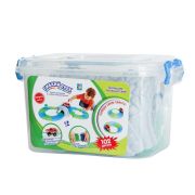 1toy гибкий трек «Большое пут-е» 105 дет,пещера,машинка, светится в темноте, пласт короб 32,5x21x18 см