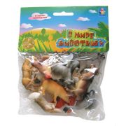 1toy «В мире животных» наб.игр.животных с фермы 12 шт х 5 см. в упаковке ПВХ с хедером