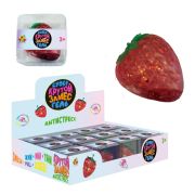 1toy Крутой замес Супергель клубника 5,5*5,5см в пвх кор., 12 шт в д.б.