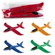 1toy глайдер из пенопласта, сборный, без механизмов, 24*22 см, асс. 4 цв., пакет с хед.