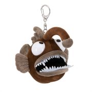 Мягкая игрушка Рыба Удильщик коричневая 15 с метал. кольцом (4/144)