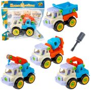 1toy Новостройка строительная техника, сборно-разборная, в асс. 4 вида (пакет)