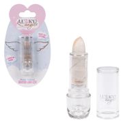 Lukky Angel Magic Crystal блестящая помада, меняющая цвет на розовый, цвет прозрачный с блестками, с ароматом ванили, 3,4 гр, блистер