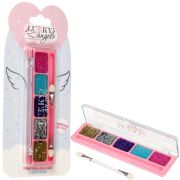 Lukky Angel гель-тени для век с блёстками яркие цвета: золотистый,серебристый,фиолетовый,бирюзовый,розовый,3 г, блистер