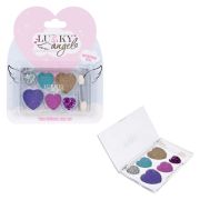Lukky Angel Тени д.век с блёстками Разноцветные Сердечки,6 цв,6 г,аппликатор,блистер