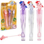 1TOY Мы-шарики! Нелопающиеся мыл. пуз., с фигур. крышкой Единорог, 5 мл., 3 шт в блистере