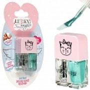 Lukky Angel Just Duet двойные лаки для ногтей, кол-я Kitty, перламутр с блёстками и бирюзовый,блистер,2 по 4 мл