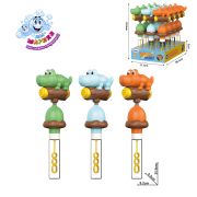 1TOY Мы-шарики! мыл. пуз. с игрушкой качалка Крокодил, 40 мл, 12 шт в д/б