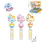1TOY Мы-шарики! мыл. пуз. с игрушкой качалка Пони, 40 мл, 12 шт в д/б
