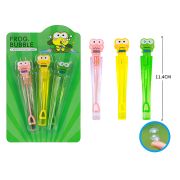 1TOY Мы-шарики! Нелопающиеся мыл. пуз., с фигур. крышкой Лягушка, 5 мл., 3 шт в блистере