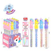 1TOY Мы-шарики! мыл. пуз. с веерным венчиком, колба 160 мл, Единорог, 12 шт в дб