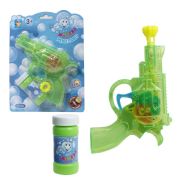 1toy Мы-шарики! пистолет механич. с мыл. пузыр. револьвер со светом, работает без батареек, бут.50 мл, цвет в ассорт., блистер