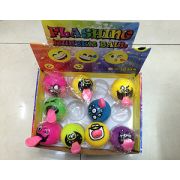 1toy мячики-стрелялки, весёлые рожицы, свет 5,5 см, д/б