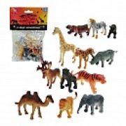 1toy «В мире животных» наб.игр.животных 12 шт х 5 см. в упаковке ПВХ с хедером