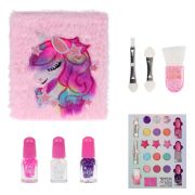 Lukky Angel Бьюти Кьюти Палетка для макияжа с зеркалом,тени д.век,лаки д ногтей peel-off,блески д.губ,блестки д.лица,аппликаторы,кисти,пакет