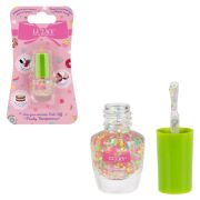 Lukky Fruitty Confetti,лак для ногтей peel-off,микс золотисто-голубой,3,5ml,блистер