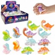 1toy Жмяка «Динозавр», 9,5х6,3х8,4 см, 4 вида в асс., 12 шт. в д/б