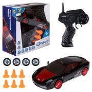 1toy Дрифт Машина на р/у, 1:24, 2,4 ГГц,4 канала,  АКБ , дрифт., свет, 2 компл. покрышек, черн.