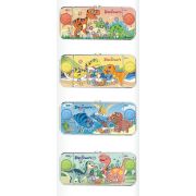 1TOY Игра с водой Насади колечки Динозавры 15.5х7х2см, 4 вида в асс.,24 шт в дисплей боксе