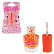 Lukky Fruitty Confetti,лак для ногтей peel-off розово-золотистый микс,3,5ml,блистер