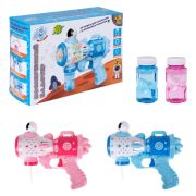 1TOY Мы-шарики! Бластер космический с мыл. пуз., со светом, 4*АА бат. (не в компл.), 50 мл., коробка