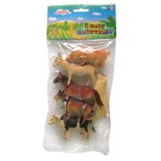 1toy «В мире животных» наб.игр.животных с фермы 6 шт х 8,75 см. в упаковке ПВХ с хедером