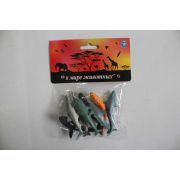 1toy «В мире животных»: акулы и киты, 8 шт, пакет с хед