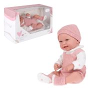Arias ELEGANCE ZOE кукла мягкая с винил.конечностями, 42 см., в роз. одежде, с соской и одеялом,кор.