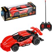 1toy Драйв Спорткар Машина на р/у, 1:22, 27 МГц, 4 канала, свет, красная