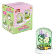 1Toy Blockformers Конструктор Цветочная коллекция «Тюльпаны», в колбе, 620 дет., со светом, пластик