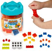 Мягкий конструктор 22 дет., в банке, пластик