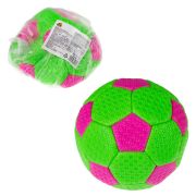 1toy мяч футбольный пляжный, размер 2, мягкое покрытие, зеленый с розовым