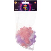 1toy Жмяка Hit Pop It бело-розово-фиолетовый «Шар» 7 см